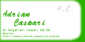 adrian caspari business card